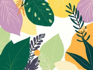 Fototapeta premium Abstract organic green lines interweaving in a seamless pattern, background, wallpaper, organic