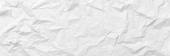 Obraz premium Crumpled white paper texture with wrinkles and folds, texture, wrinkled, crumpled