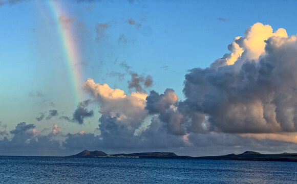 Early morning rainbow, Bonaire