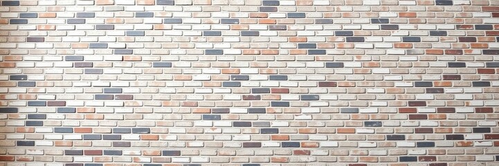 Fototapeta premium White brick wall background suitable for a variety of design purposes, wall, minimal