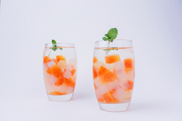 Fruit cocktails are fresh drinks made from various types of fruit. drink breaking the fast. Ramadan-kareem