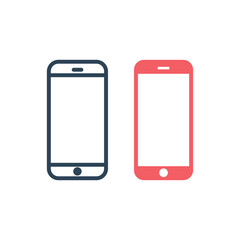 Smartphone icon vector illustration template.