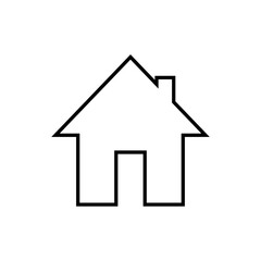 Home icon. Minimal home icon - web homepage symbol - vector website sign.