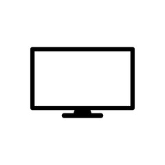 Monitor device vector icon illustration.