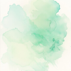 Obraz premium Faint Mint Green Wash Tag mint green watercol