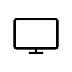 Monitor device vector icon illustration.