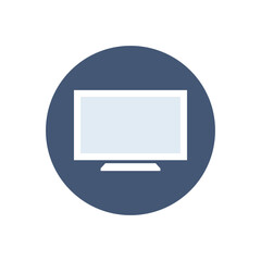 Monitor device vector icon illustration.