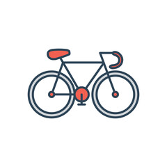 Obraz premium Bike icon in simple style.