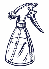 spray bottle isolated on white
