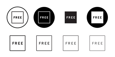 Free icon Flat line symbol