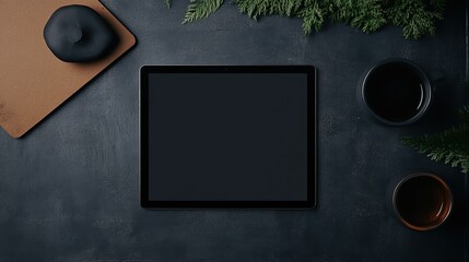 Screen Flatlay Tablet Mockup