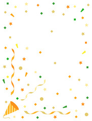 クラッカーと紙吹雪　縦型バージョン