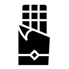 Bar Chocolate Food Glyph Icon