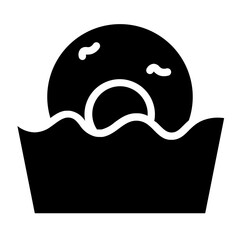 Bread Cake Food Glyph Icon