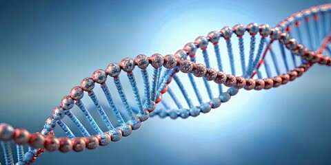 Close Up Of A DNA Single Strand Model, DNA single strand model