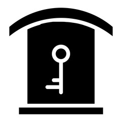 City Estate House Glyph Icon