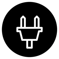 Energy Smart Socket Glyph Icon