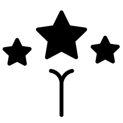 Fireworks Star Light Glyph Icon