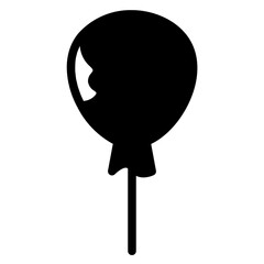 Balloon Party Birthday Glyph Icon
