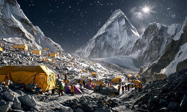 Majestic Everest Base Camp Night