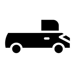 Truck Road Drive Glyph Icon