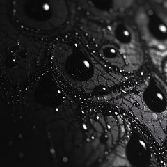 Artistic Macro Shot of Sweat Beading on Skin with Illuminated Glow