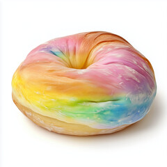Obraz premium Perfect Danish with Full Rainbow Texture - Soft Gradient Colors in Every Bite