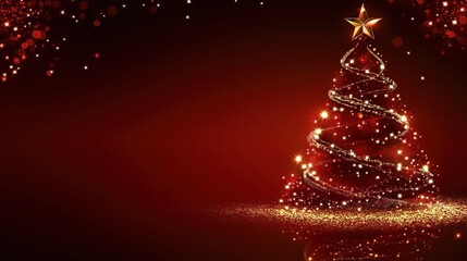 Bright and festive Christmas tree decoration for a joyful holiday celebration