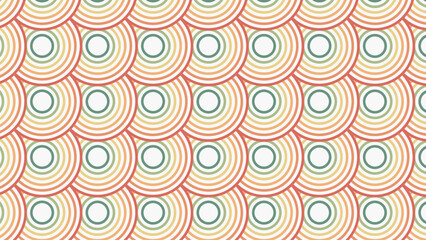 Japanese Chinese fish skin wave rainbow colors seamless pattern. White background. Geometric shape and ornamental vector. Design for fabric , wallpaper, banners and cover background.