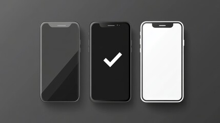 Two smartphones showcasing modern app design