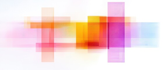 Black History Month abstract art backgrounds concept. Abstract geometric shapes in vibrant colors blend harmoniously against a white background, creating a modern visual effect.