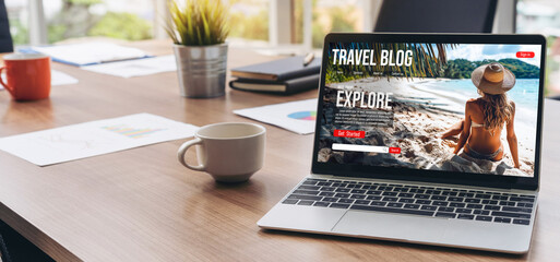 Online travel blog website provide travel tips and information on social media snugly where people can post, write and react to travel application