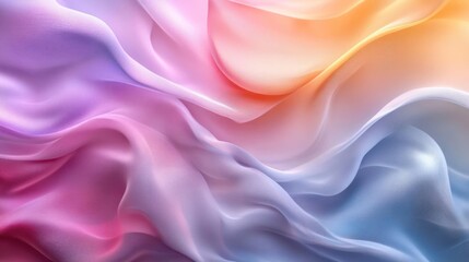 Obraz premium A colorful floral design with wavy textures.