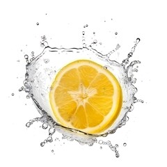 Fresh Lemon and splash of water