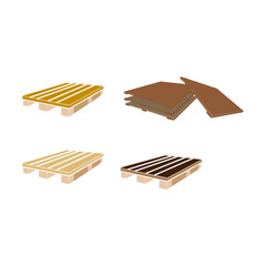 wooden pallet icon, vectors illustration