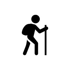 mountain climber icon, vectors illustration