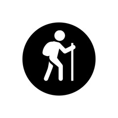 mountain climber icon, vectors illustration