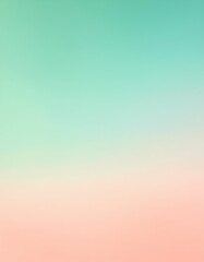 Obraz premium Pastel Gradient Background Mint Green to Peach Ombre Texture