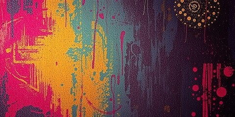 Abstract dark and rough grunge cromatic pattern with color noise texture, artistic, distressed, rough
