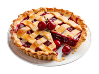 apple pie on a white background