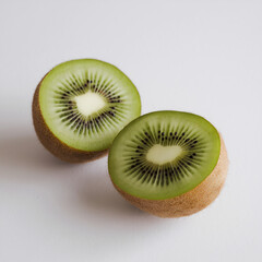 kiwi fruit on white background