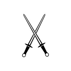 sword icon, vectors illustration symbol design