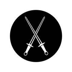 sword icon, vectors illustration symbol design