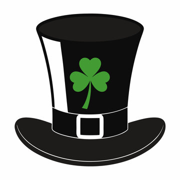 recommend clip art: 
                    Patrick's day leprechaun hat silhouette vector. Irish Elf hat silhouette. Saint Patrick's Day element.