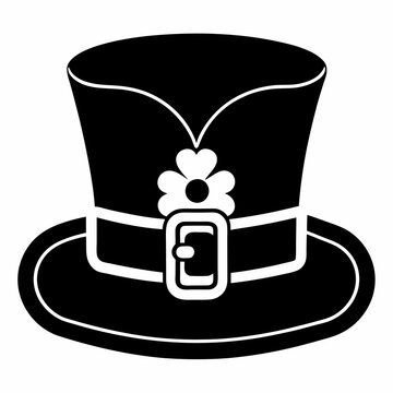 recommend clip art: 
                    Patrick's day leprechaun hat silhouette vector. Irish Elf hat silhouette. Saint Patrick's Day element.