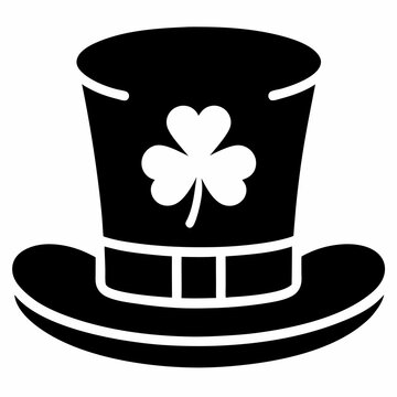 recommend clip art: 
                    Patrick's day leprechaun hat silhouette vector. Irish Elf hat silhouette. Saint Patrick's Day element.