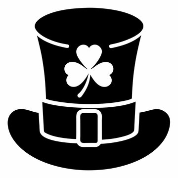 recommend clip art: 
                    Patrick's day leprechaun hat silhouette vector. Irish Elf hat silhouette. Saint Patrick's Day element.