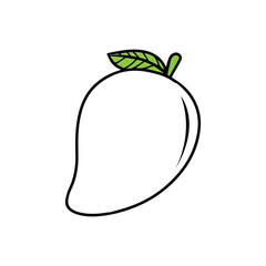 mango fruit icon vectors illustration