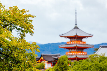 Obraz premium Kiyomizu-dera Temple Kyoto Japan