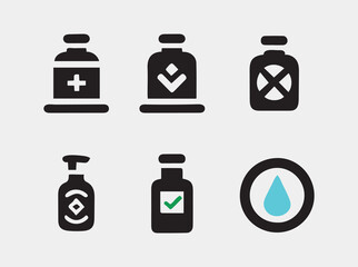 Simple Set of non toxic Related Vector Line Icons. Set of non toxic icons vector